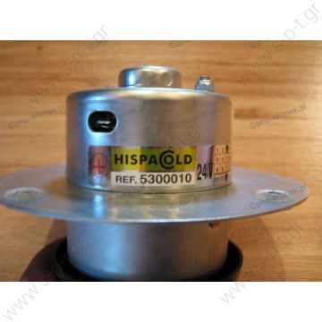 HISPACOLD 5300010   ΜΟΤΕΡ   20220163 Condenser motor fan  Hispacold   Description	24V Rooftop condenser motor Hispacold   Motoventilater For condenser Ref.  5300010 , 62992 Blower motor Hispacold   Hispacold Motor Single Shaft (Blade 3270800)  - 