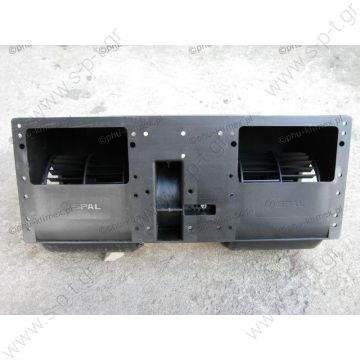 006-B40-22 SPAL  ΜΟΤΕΡ ΣΑΛΛΙΓΚΑΡΟΣ ΔΙΠΛΟΣ    006-B40-22    Konvekta Carrier Sutrak 24V   Spal Twin Blower 24v 1050m³/h Airflow High performance double blower for vehicle HVAC (Heating, Ventilation, Air Conditioning) systems. Voltage: 24v  Speed: 3 - 