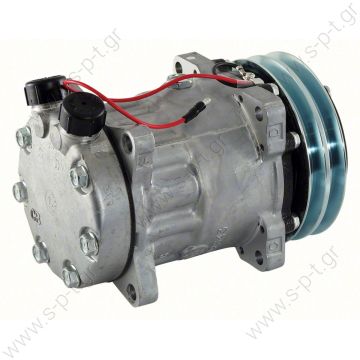 SANDEN,7929-7H15 12V 2-M, R134A VERT TUBE O-RING  COMPRESSOR,FORD L-SERIES TRACTOR, SANDEN,7929-7H15 12V 2-M, R134A VERT TUBE O-RING - 