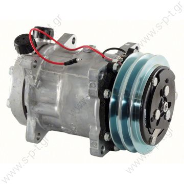 SANDEN,7929-7H15 12V 2-M, R134A VERT TUBE O-RING  COMPRESSOR,FORD L-SERIES TRACTOR, SANDEN,7929-7H15 12V 2-M, R134A VERT TUBE O-RING - 