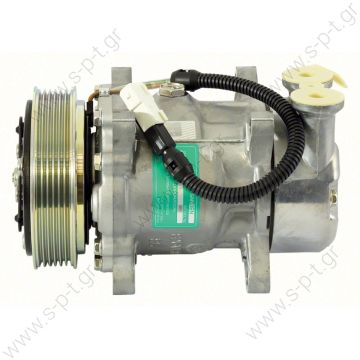 40405087  ΚΟΜΠΡΕΣΣΕΡ A/C   PEUGEOT 206 1.1 - 1.4 - 1.6 - 1.6 16v OEM Code 1412 - 1431 - 6453CN - 6453EH - 6453FS - 6453JG - 6453JK - 9611111780 - 9628239480   COMPRESSOR,NEW, SANDEN PEUGEOT 206 1.4L SANDEN SD6V12-1412 1998-2000 SPECIAL PAD - 