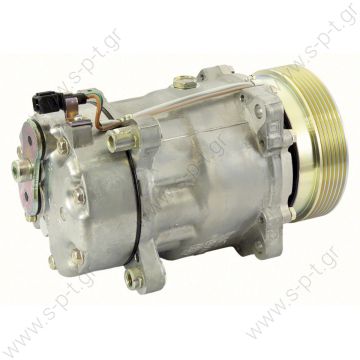 40450054 ΣΥΜΠΙΕΣΤΗΣ VW CADDY, GOLF III, GOLF IV, PASSAT, POLO, SHARAN, VENTO  COMPRESSOR,NEW, SANDEN VOLKSWAGEN GOLF SER-III SAND.SD7V16-1100  OE: 1067111 - 1100 - 1137 - 1162 - 1170 - 1H0820803D - 1H0820803E - 7340657 - 7M0820803D  - 