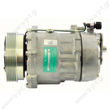 40450054 ΣΥΜΠΙΕΣΤΗΣ VW CADDY, GOLF III, GOLF IV, PASSAT, POLO, SHARAN, VENTO  COMPRESSOR,NEW, SANDEN VOLKSWAGEN GOLF SER-III SAND.SD7V16-1100  OE: 1067111 - 1100 - 1137 - 1162 - 1170 - 1H0820803D - 1H0820803E - 7340657 - 7M0820803D  - 