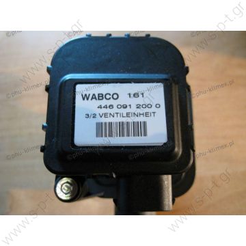 Heating valve WABCO 446 091 200 0 Three-way Climate - water valve 2/2-way Wabco Suitable for Solaris U12 Ref. No. / Ref .: 1808 100 010, 446 091 004 0 - 