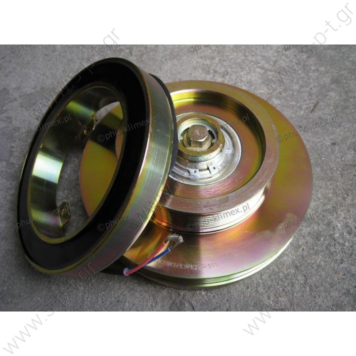 ΤΡΟΧΑΛΙΑ  ΗΛΕΚΡΟΜΑΓΝΗΤΙΚΗ  Electromagnetic clutch MERCEDES TURISMO, compressors GEA-BOCK, BITZER BK 9PK 6PK 150mmx225mm, 150mm wheel belt 9PK - around 225mm belt 6PK - complete with coil 