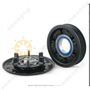 40455177   ΤΡΟΧΑΛΙΑ ΚΟΜΠΛΕ   Spare parts for compressors > Clutch > Denso ND5SE12C  CLUTCH ASSEMBLY DENSO 12V Poly-V 5 Ø105 TOYOTA AVENSIS - 