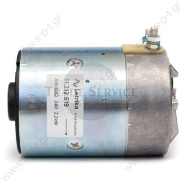 11.212.619  ΜΟΤΕΡ  ΥΔΡΑΥΛΙΚΗΣ ΠΟΡΤΑΣ    AMJ4662 Letrika (Iskra) DC motor   ISKRA 11212619 DC Motor - 24V - 2.2KW, CW, 2,600 r.p.m. 19580   MAHLE (LETRIKA)  Motor DC AMJ4662 24V 2.2kW 2750t CW @ - 