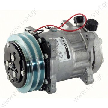 SANDEN,7929-7H15 12V 2-M, R134A VERT TUBE O-RING  COMPRESSOR,FORD L-SERIES TRACTOR, SANDEN,7929-7H15 12V 2-M, R134A VERT TUBE O-RING - 