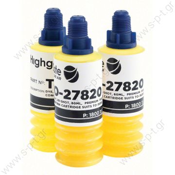 80813061 ΥΓΡΟ ΑΝΙΧΝΕΥΣΗΣ ΔΙΑΡΡΟΩΝ  ΦΩΣΦΟΡΙΖΕ Tracer for leak detector 250ml  DYE, U-V, 20-SHOT, 60ML, PREMIUM FORMULA, CONCERTINA CARTRIDGE SUITS TO-36193 4 PACK - 