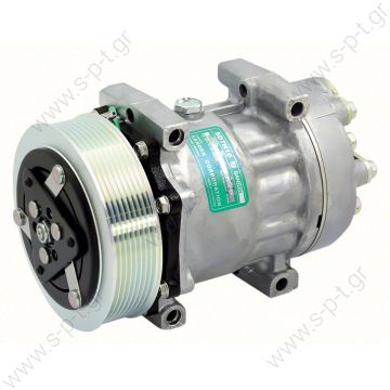 40405258 VOLVO FM9-FM12 ΚΟΜΠΡΕΣΕΡ A/C FH12-16 ΝΕΟ 1999"-2005"  COMPRESSOR,NEW, SANDEN VOLVO TRUCK FH12,FH16,FM12,NH12 SD7H15-8044, 8PV 132MM, R         OE: 11104251 - 11412631 - 15082727 - 6034 - 8112 - 8113628 - 8191892 - 8242 - 85000315   - 