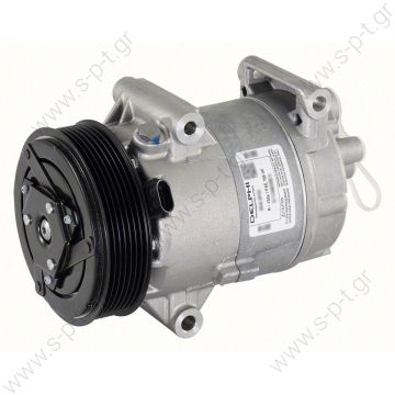 71-3000415 ΣΥΜΠΙΕΣΤΗΣ RENAULT MEGANE SCENIC     RENAULT Megane Scenic II 1.9DCI Compressor  7pk 119mm Delphi CVC RENAULT : 8200309193    DELPHI# TSP0155355/0  OE# 8200309193    COMPRESSOR, NEW, DELPHI, RENAULT MEGANE II, SCENIC II 2.0L, 1.9DCI 7PV NISU - 