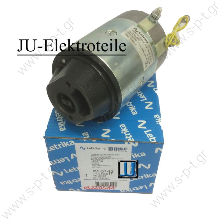 11.216.211  ΜΟΤΕΡ  ΥΔΡΑΥΛΙΚΗΣ ΠΟΡΤΑΣ    AMJ5723 Letrika (Iskra) DC motor24V 2.2kW (IM0142)      DC MOTOR LETRIKA ORIGINAL AMJ5723 24V 2,2KW 11.216.211 AMJ5723 Letrika (Iskra) DC motor