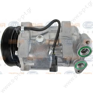 40440119  ΣΥΜΠΙΕΣΤΗΣ A/C  ΚΟΜΠΡΕΣΣΕΡ  VOLVO    S40 II Serie / V50 1.6 tdi TSP0155406 Compressor A / C Visteon VS; 110 mm; PV6; 12V; V45 °; Ford Focus; C-Max 1016001034 / 1306784 / 1341233 / 1355809 / 1438877   1306784, 3M5H19497GA   - 