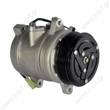 40420009 DELPHI ΚΟΜΠΡΕΣΕΡ A/C  HARRISON SP10 PV6 12V   SP 10 12V 105mm Poly-V 6 Denso SP10 Delphi Compressor OEM# 22E-979-1110 3541139M91   KOMATSU : 22E9791110 LANDINI : 3541139M91, 717638 MASSEY FERGUSON : 3541139M91 MERLO : 040654 ZETOR : 16372954  - 