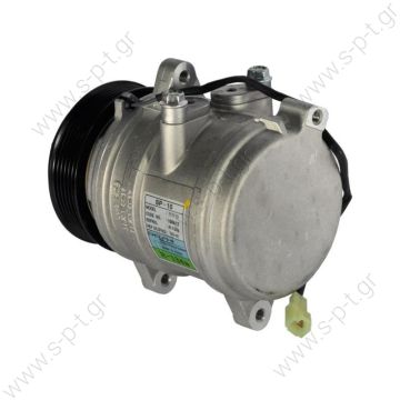 40420009 DELPHI ΚΟΜΠΡΕΣΕΡ A/C  HARRISON SP10 PV6 12V   SP 10 12V 105mm Poly-V 6 Denso SP10 Delphi Compressor OEM# 22E-979-1110 3541139M91   KOMATSU : 22E9791110 LANDINI : 3541139M91, 717638 MASSEY FERGUSON : 3541139M91 MERLO : 040654 ZETOR : 16372954  - 