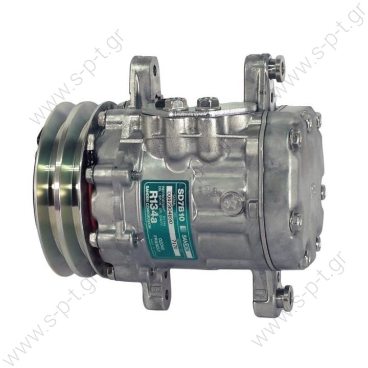 ΣΥΜΠΙΕΣΤΗΣ SANDEN SD7B10 115 A2 12V V-PAD   Compressor Sanden Fix R134a SD7B10 CLAAS : 3164540 JCB : 714404393 LAMBORGHINI : 771974, 000771974 MASSEY FERGUSON : 000771974 NEW HOLLAND : 8504059