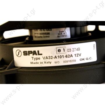 SPAL  AXIAL FANS  VA32-A101-62S - 12v  96mm (4 inch) blowing fan 30315231  Ø 96 mm Blowing VA32-A101-62S - 