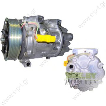 40405240 FIAT Scudo 2.0 D Mjet  Jumpy 2.0 hdi  COMPRESSOR,NEW,SANDEN 1270-1803-1817  FIAT DUCATO/SCUDO, 12V 6PK DIRECT MOUNT, REAR PAD  CITROEN : 9686061980, 9655223080 FIAT : 9655223080 PEUGEOT : 9686061980  - 