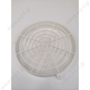 HISPACOLD 3350216  ΚΑΠΑΚΙ  Fan grid Hispacold 11" Ref.: 3350216 , 593103 3 hole fixing   Hispacold Condenser Fan Cover - White    TYPE: Cover the condenser fan HISPACOLD (the propeller 280mm) Application: SCANIA IRIZAR - 