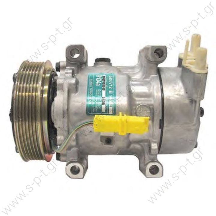 40430265   ΚΟΜΠΡΕΣΣΕΡ A/C    Air Con Compressor  Sanden variable SD6V12    CITROEN Berlingo 1.1 - 1.4 - 1.6 16v  CITROEN/PEUGEOT  6453GZ,  CITROEN/PEUGEOT  6453JL,  CITROEN/PEUGEOT  6453JP 