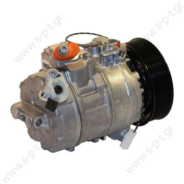 DCP17113    DENSO    4572300111  MERCEDES BENZ ACTROS    MERCEDES BENZ : A4572300111, 4572300111     Compressors 	7SBU16C   Clutch diameter (mm):	130 Grooves number:	9  Groove type:	Poly V  Voltage (V):	24    - 