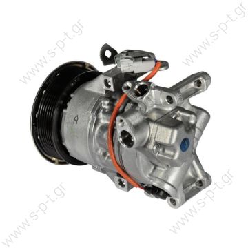 DCP50300, DENSO  ΚΟΜΠΡΕΣΕΡ A/C ΤΟΥΟΤΑ    TOYOTA : 8831002390   TOYOTA AURIS  2007  Yaris II (06) Yaris III (11)   Corolla E15 (07)  4471501130    4471501140 Compressor type:	5SER09C Clutch diameter (mm):	110 Grooves number:	6 Groove type:	Poly V - 