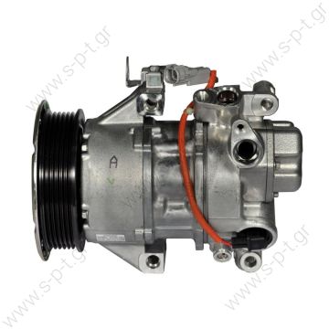 DCP50300, DENSO  ΚΟΜΠΡΕΣΕΡ A/C ΤΟΥΟΤΑ    TOYOTA : 8831002390   TOYOTA AURIS  2007  Yaris II (06) Yaris III (11)   Corolla E15 (07)  4471501130    4471501140 Compressor type:	5SER09C Clutch diameter (mm):	110 Grooves number:	6 Groove type:	Poly V - 