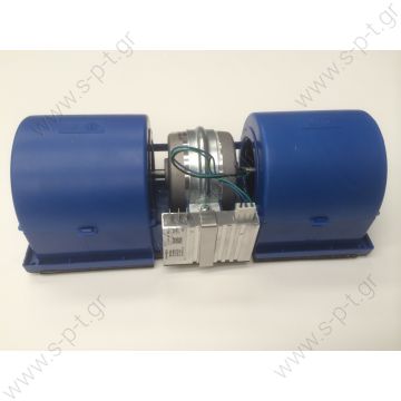 HISPACOLD 5300068   ΜΟΤΕΡ  ΔΙΠΛΟ ΚΟΜΠΛΕ ΜΕ ΠΛΑΚΕΤΑ [ ΜΠΛΕ ] Hispacold double blower with controller   Twin Blower 24v  Double axial motor fan Hispacold OE: 5010531145 - 5300068 - 593111 HISP5300068    Double blower Hispacold Hispacold Double Blower W/S - 