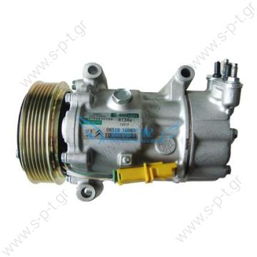 40430265   ΚΟΜΠΡΕΣΣΕΡ A/C  Car Air Conditioning   Compressor     Sanden variable SD6V12   CITROEN C3 1.1 - 1.4 - 1.6 16v  CITROEN/PEUGEOT  6453GZ,  CITROEN/PEUGEOT  6453JL,  CITROEN/PEUGEOT  6453JP  - 