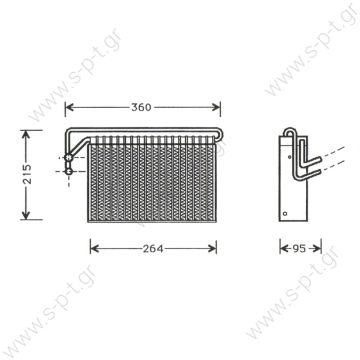 20211050  EBAΠΟΡΕΤΑ, A/C BMW   BMW E46 Serie 3  64118384251 / 64118372772 / 64118384251  Evaporator A / C BMW 3 E46 1/98> BMW E46 316i 01/99 3>; OE: 64118372772 BMW 3 E46 318i 02/98>; OE: 64118384251 BMW 3 E46 318i 02/98>; OE: 6 ...    - 