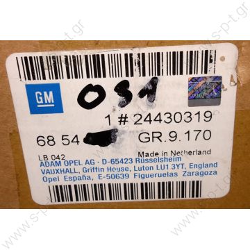 OPEL : 24430319 OPEL ZAFIRA DENSO KOMPRESOR   Depuis 04.99 Description: DIAM N GOR	TENSION	TYPE 115_PV6	12	7SBU16C Corresponding OEM codes: 24430319 - 