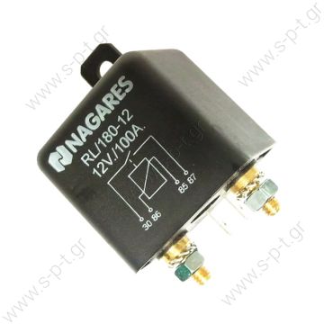 NAGARES ΡΕΛΕ ΙΣΧΥΟΣ  RL/180-12 12V 100A Electric component Relay THERMOKING : 414667 - 