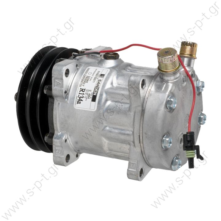 ΣΥΜΠΙΕΣΤΗΣ SANDEN SD7H15 132A2 24V V-OR  2-A, R134A VERT O-RING   AIR CONDITIONING COMPRESSOR SD7H15 4664   SANDEN YU-9079 for UNIVERSAL Fix R134a SD7H15 Description: DIAM N GOR	TENSION	CULASSE 132_A2	12	JD Corresponding OEM codes: 109617 D45080062