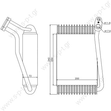 20211019    ΕΒΑΠΟΡΕΤΑ A/C AUDI    ΨΥΓΕΙΟ A/C ΕΒΑΠΟΡΕΤΑΣ AUDI A4 8D2     Evaporators > Cars > Volkswagen  AUDI  A4  8D1820103A / 8D1820103A / 8D1820103C / 8D1820103E Passat V Serie - 