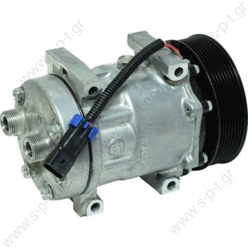 4885 SANDEN  ΚΟΜΠΡΕΣΣΕΡ    SD7H15 119PV8   12V COMPRESSOR, SANDEN SD7H15 FREIGHTLINER STERLING, 12V 119MM 8PV HORIZ TUBE-O, DIRECT MOUNT    SANDEN YU-9091 for UNIVERSAL ΣΥΜΠΙΕΣΤΗΣ SANDEN  R134a SD7H15      Sanden 4885 4817 4885 4482   - 