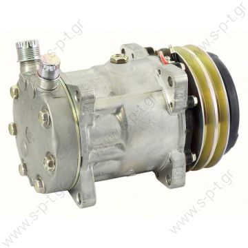 8018, 8024  ΣΥΜΠΙΕΣΤΗΣ SANDEN SD7H15 132A2 12V V-OR  COMPRESSOR,SANDEN,7867-7H15 12V 132mm 2-A, R134a VERT O-RING STEEL ARMATURE, DUST COVER - 