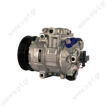 68179 (67179 ]   ΣΥΜΠΙΕΣΤΗΣ   COMPRESSOR NEW  DCP27001 Denso 447190-4360  A / C Denso 6SEU12C; 115 mm; PV6; 12V; H / V45 °;     6Q0820803D , 6Q0820803J , 6Q0820803P , 6Q0820803G , 6Q0820803K , 6Q0820803Q , 6Q0820808D , 6Q0820808F , 8Z0260805A - 