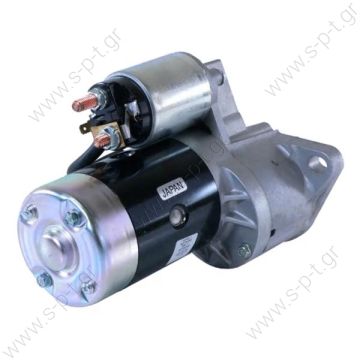 ΜΙΖΑ   MITSUBISHI  M2T63371 KOMATSU    Voltage / Power:	12V 2.0 Kw Pulley / Drive:	Drive 12 Teeth Product Type:	Starter Motor Product Application:	Komatsu Various Equipment Replacing M2T63371 Lucas LRS1415  PERKINS  O.E.M 185086510 Ford Tractor,Bobcat  - 