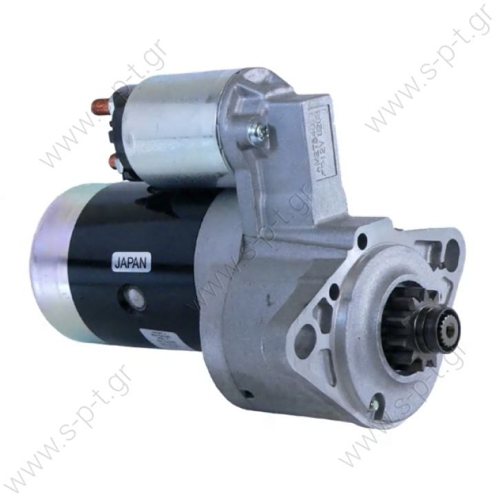 ΜΙΖΑ   MITSUBISHI  M2T63371 KOMATSU    Voltage / Power:	12V 2.0 Kw Pulley / Drive:	Drive 12 Teeth Product Type:	Starter Motor Product Application:	Komatsu Various Equipment Replacing M2T63371 Lucas LRS1415  PERKINS  O.E.M 185086510 Ford Tractor,Bobcat 