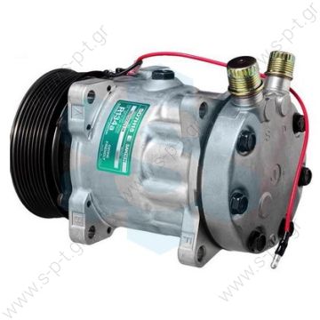 40405005   ΣΥΜΠΙΕΣΤΗΣ SANDEN SD7H15 119PV8 12V V-OR  ΚΟΜΠΡΕΣΕΡ SANDEN SD7H15  COMPRESSOR SANDEN FIX R134A SD7H15     SANDEN  SD 7H15 OR Vertical 12V Poly-V 8  SD7H15-709 (8028-8230) V.O.R. 119/PV8  8100, 12V 119MM 8PV R134A VERT O-RING, - 