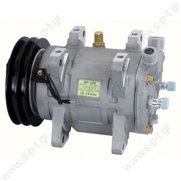 40435071  COMPRESSOR,UNICLA   UP 200 12V Poly-V8 Ø 135 mm  COMPRESSOR,UNICLA,UP200-4675 12V-145mm 2-A R134a VERT. O-RING (UPS112) - 