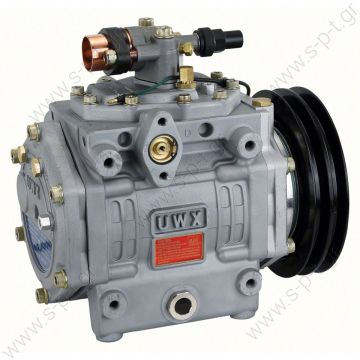 40435073  ΚΟΜΠΡΕΣΟΡΑΣ A/C   UNICLA   UWX550 24V 2 Grooves  UWX550 FOR BUS AND COACH APPLICATIONS  UNICLA 14 CYLINDER SWASHPLATE TECHNOLOGY  COMPRESSOR,UNICLA,UWX550- 24V- mm 2-B, WITH PAG OIL   - 