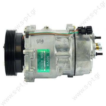 40430264 VW Transporter V serie 2.0 - 3.2 / 1.9 tdi - 2.5 tdi  Compressor Sanden  SD7V16    OE: 1076012 - 1080 - 1111419 - 1206 - 1215 - 1221 - 1226 - 1231 - 1233 - 1245 - 1278 - 1283 - 1J00820803A - 1J00820805 - 1J0820803 - 1J0820803A - 1J0820803B  - 