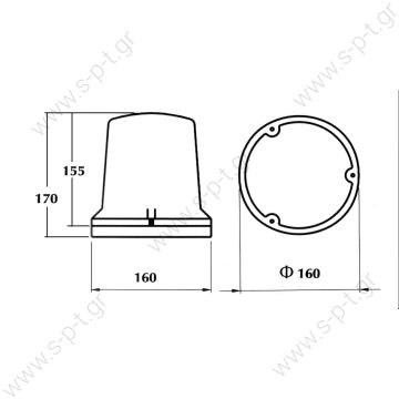 400/12 – DASTERI, Φάρος 12V    400 ΠΕΡΙΣΤΡΟΦΙΚΟΣ ΦΑΡΟΣ 12V  24V  ΕΠΙΠΕΔΗ ΒΑΣΗ / ΕΠΙΦΑΝΕΙΑΚΗ ΤΟΠΟΘΕΤΗΣΗ 400/12 .05  Κίτρινος .06  Κόκκινος .08  Μπλε - 