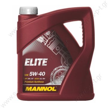 MANNOL ELITE 5W40 4LT   Λάδι Mannol 5W/40 Elite 4LT Mannol Extreme 5W-40 Engine Oil - 5 Litre Κωδικός Προϊόντος: ME5W404 - 