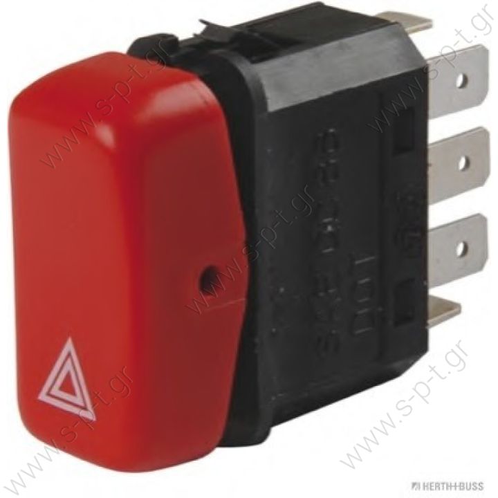 6ΗΗ004175021  HELLA ΑΛΑΡΜ    ALARM MERCEDES   LΚ/ΜΚ/SK   6ΗΗ004175021    M-B Truck Hazard Warning Switch Part Number.:0055459224 0075453824 3865457024   01.42.020 0142020 24470 0075453824 460638 6HH00475-021   