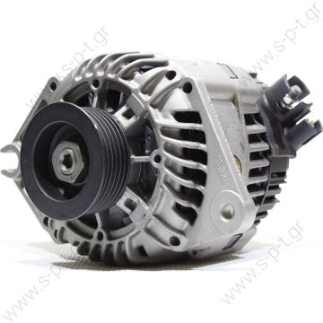 0986038781  BOSCH  ΔΥΝΑΜΟ PEUGEOT   A13VI87   VALEO   80A FIAT DUCATO, BOXER 1.9 D.   Citroen Fiat Peugeot    12V 80 Amp Pulley / Drive:	Pulley PV6 x 63   A13VI87 Lucas LRB184 LRB183 Hella CA638 CA637 Citroen Fiat  Various Models - 