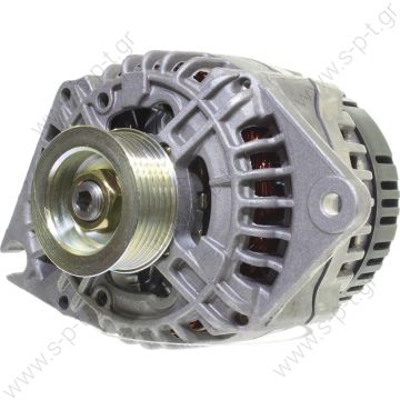 0986038781  BOSCH  ΔΥΝΑΜΟ PEUGEOT   A13VI87   VALEO   80A FIAT DUCATO, BOXER 1.9 D.   Citroen Fiat Peugeot    12V 80 Amp Pulley / Drive:	Pulley PV6 x 63   A13VI87 Lucas LRB184 LRB183 Hella CA638 CA637 Citroen Fiat  Various Models - 