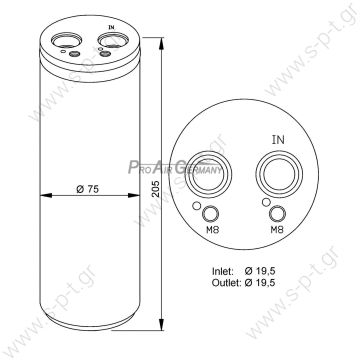 60652232  ΞΗΡΑΝΤΗΡΑΣ A/C VOLKSWAGEN     A4  ΦΙΛΤΡΟ A/C AUDI A4 1.6/1.8 01->04   ΞΗΡΑΝΤΗΡΑΣ A/C VOLKSWAGEN     Audi A4; A6; VW Golf V; Skoda Superb Audi A4 1.6, 01>; OE:       Audi 3B0820193 / 3U0820193 / 8E00820193C / 8E0820193C / 8E0820193R - 