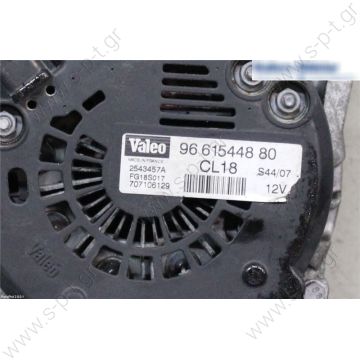 FG18S017 VALEO ΔΥΝΑΜΟ PSA   12V 180A CITROEN C4, C5, C6,C8,FIAT SCUDO,PEUGEOT 407  C4 C5 C6 2.0 2.2HDi 12V 180A [L-DF  CA1920IR =FG18S017=440288 - / 5705AX  	2543457A / 5705EE      PEUGEOT FIAT Ulysse LANCIA CITROEN C6 C5 C4 - Alternator 12V 180Amp LRA028 - 